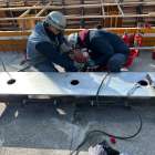 北海道北静内市のK施設にて埋設ベース設置工事を行っているいる愛知県豊川市の山真工業です！